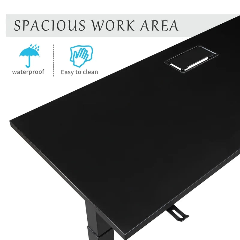 Height Adjustable Electric Standing Desk, Black