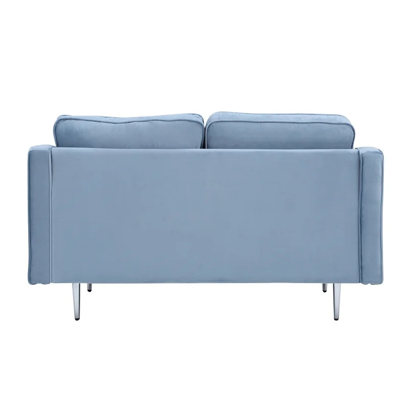 Morden Loveseat Couch Upholstered Armchair Sofa, Blue