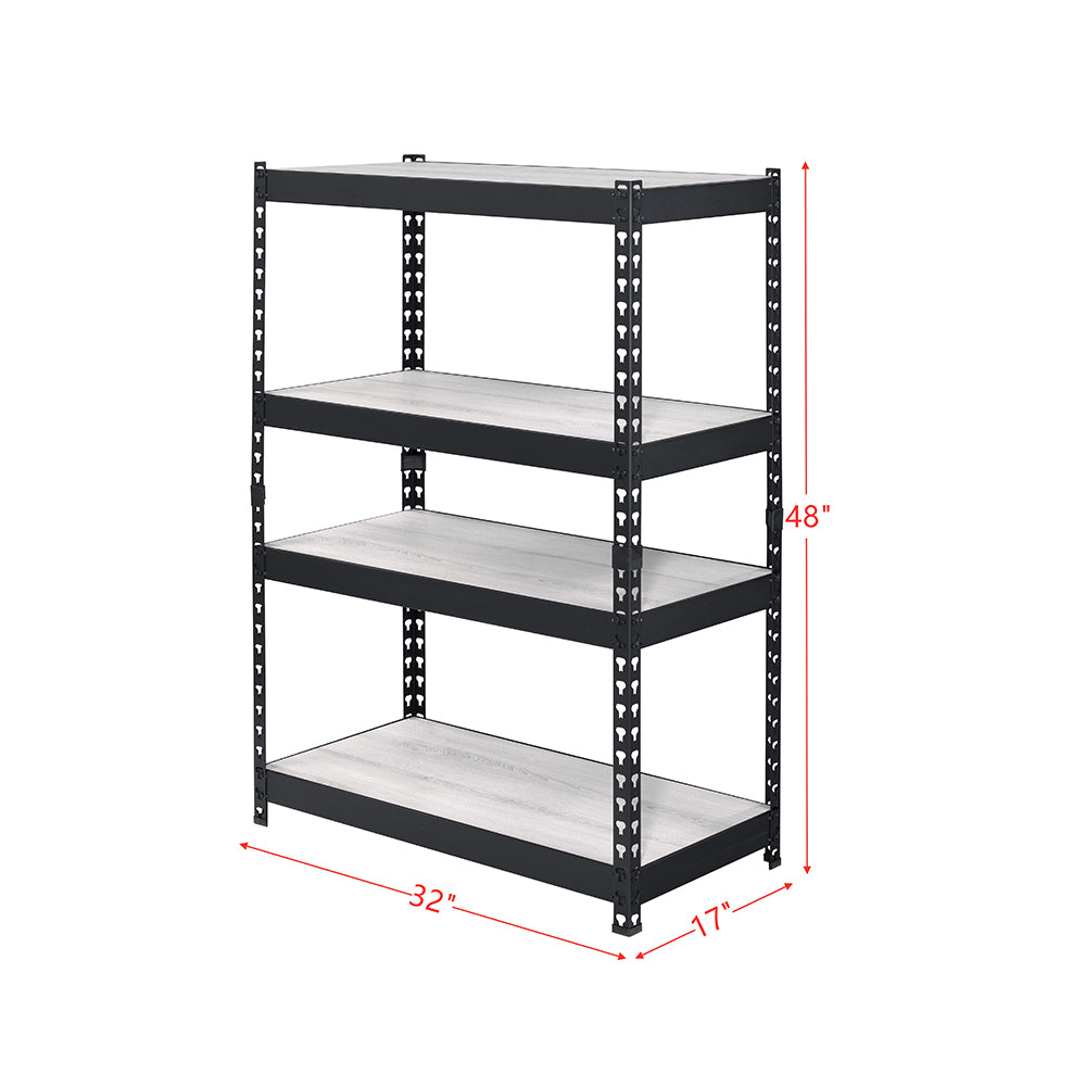 Metal Standard Bookshelf with 4 Shelves