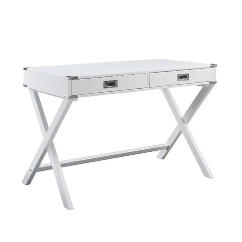 Home Office Writing Desk, White Finish