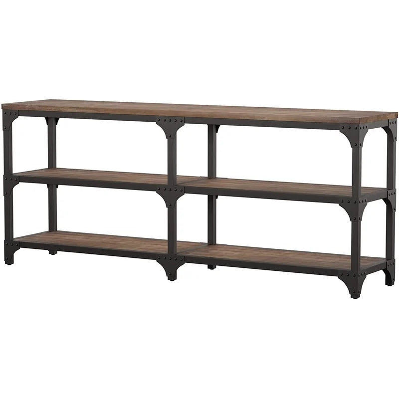 Console Table with Shelves