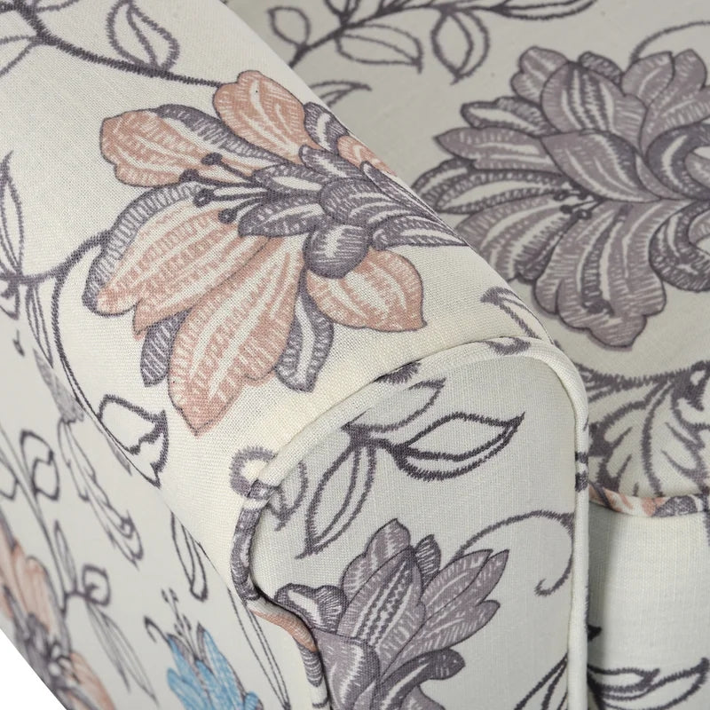Modern Sofa Chair Upholstered Armchair, Flower