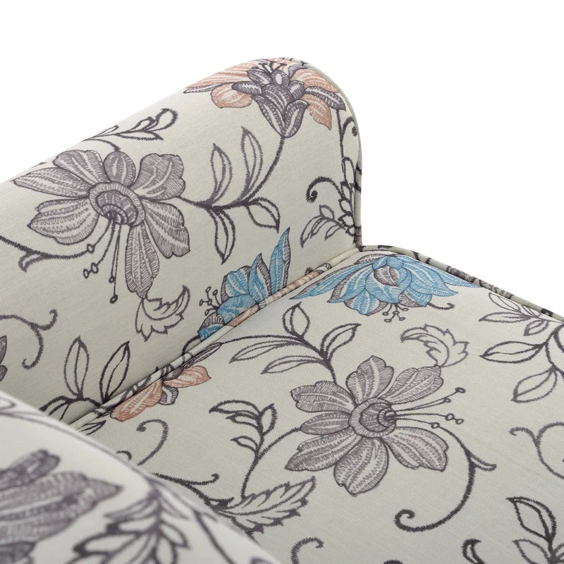 Modern Sofa Chair Upholstered Armchair, Flower