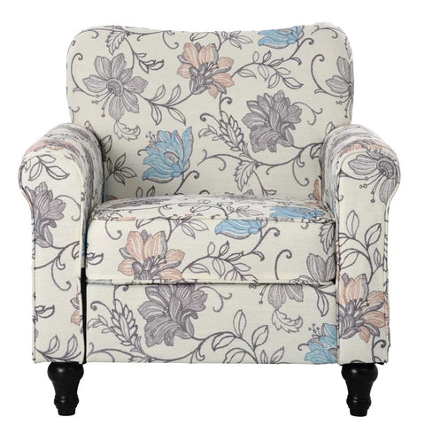 Modern Sofa Chair Upholstered Armchair, Flower