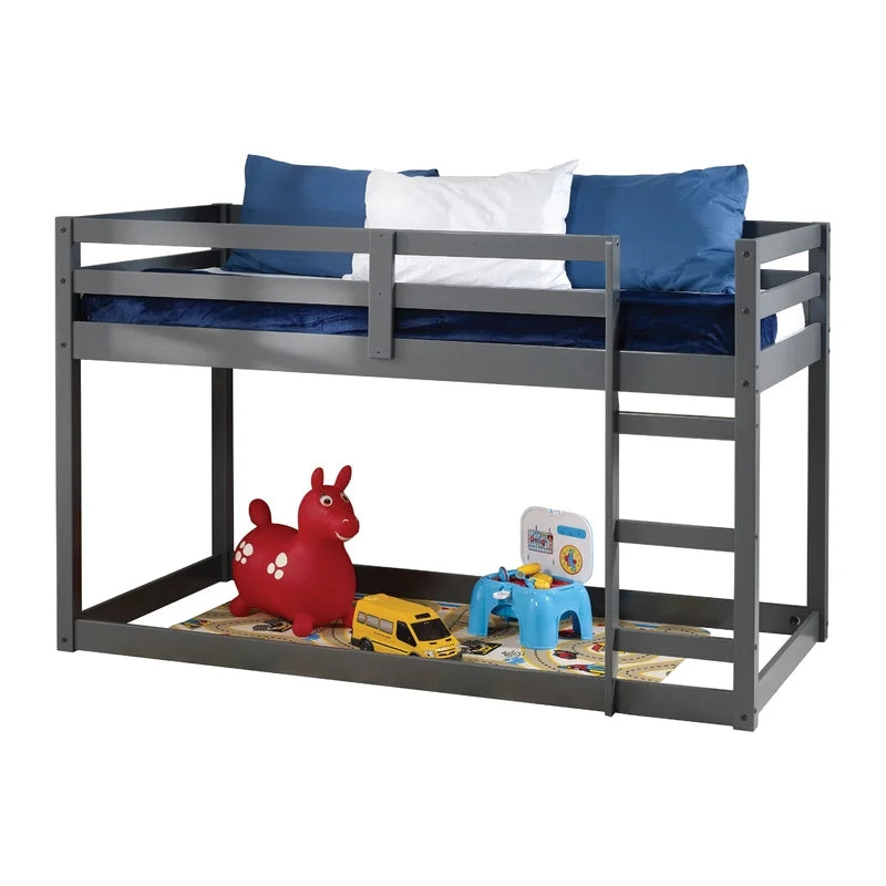 Twin Low Profile Kids Beds Bed, Gray