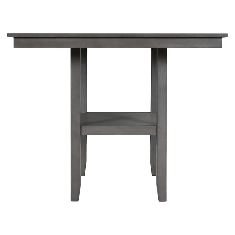 Wooden Counter Height Dining Table, Gray