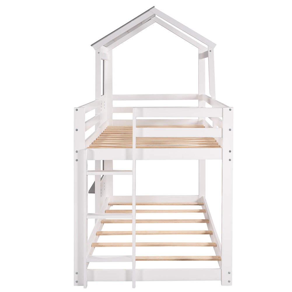 Tree House Twin-Over-Twin Kids Bunk Bed