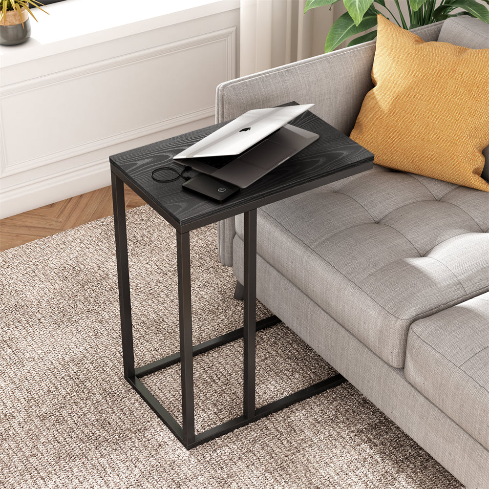 C Shaped End Table