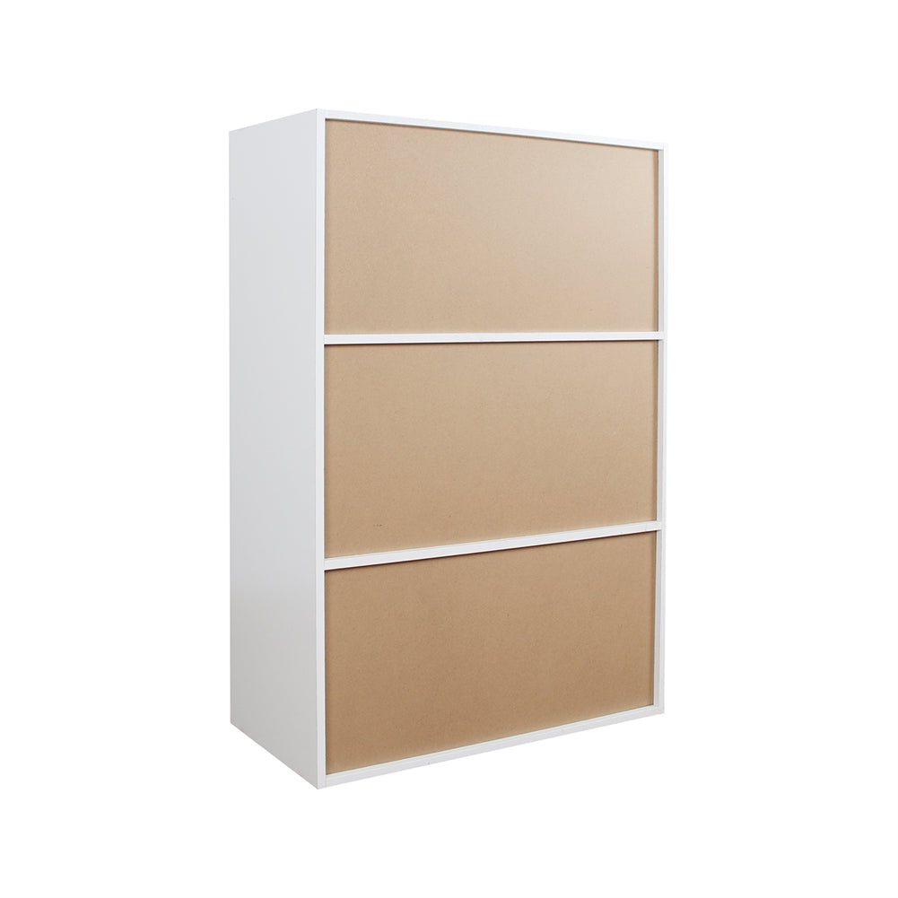 Storage Bookcase with 6 Cube Organizers, White