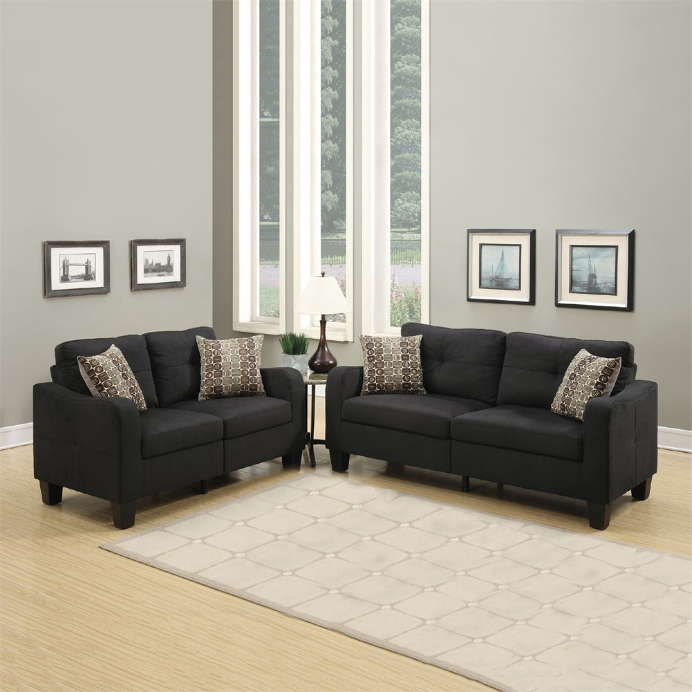 2 Piece Sofa Set With Pillows