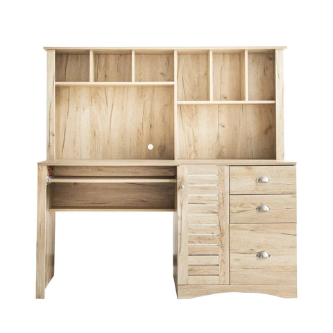 Home Office Computer Desk, Antiqued Oak
