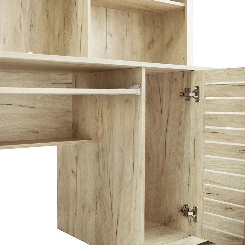 Home Office Computer Desk, Antiqued Oak
