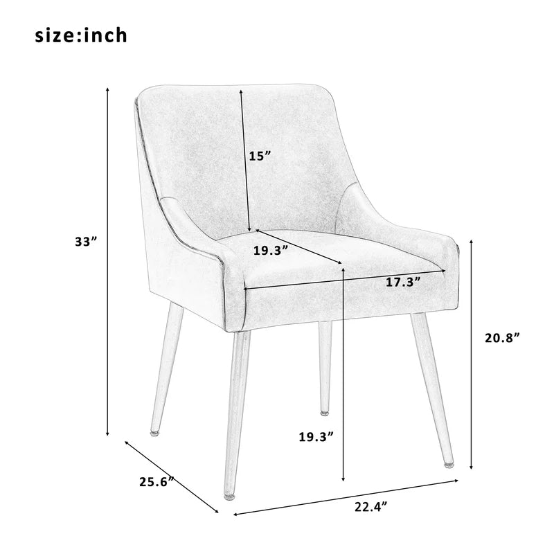 Modern Velvet Club Side Chair, Pink