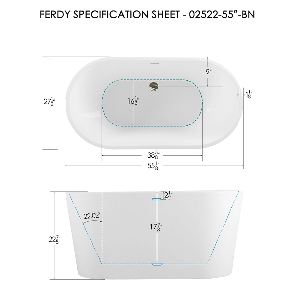 Freestanding Soaking Bathtub