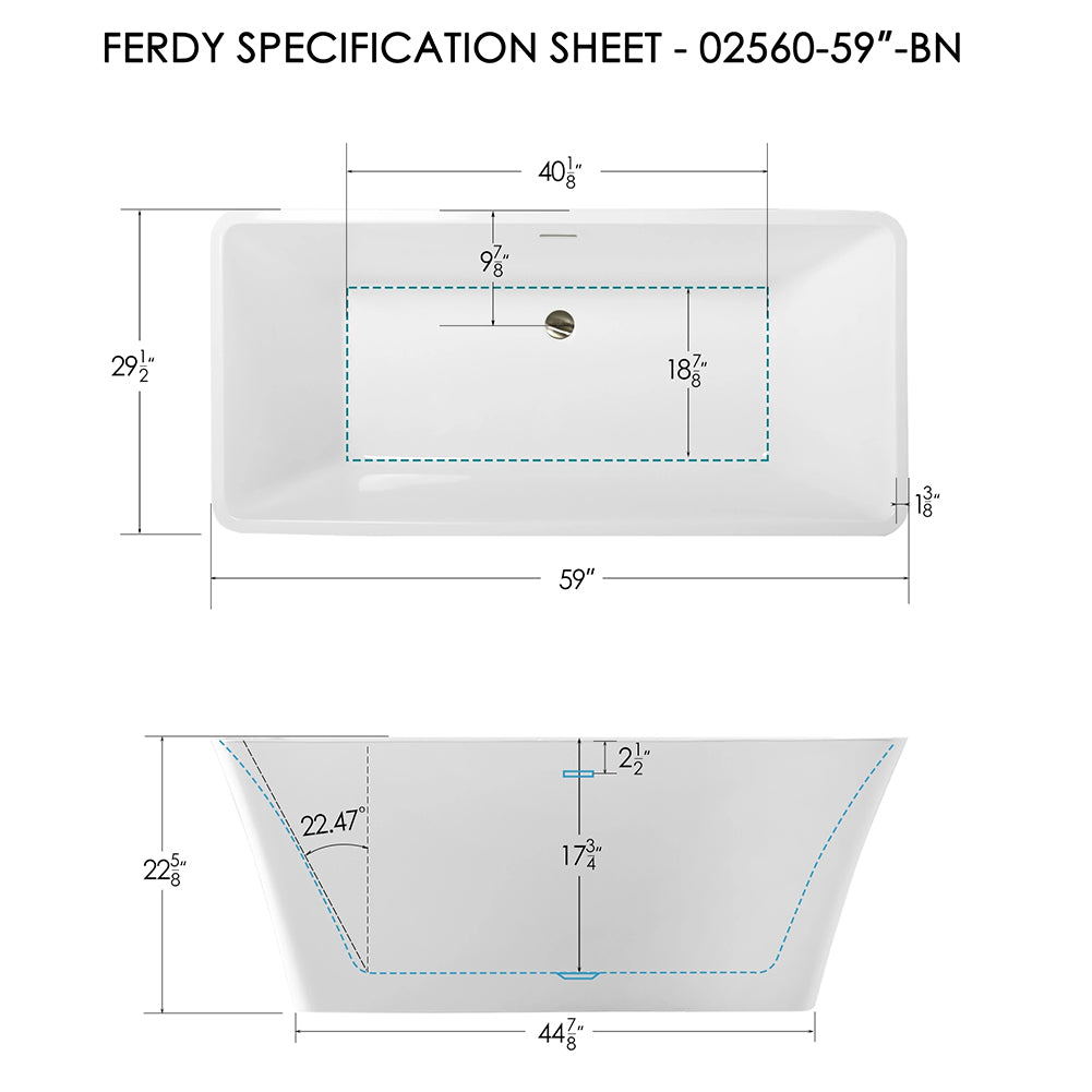 Freestanding Soaking Bathtub