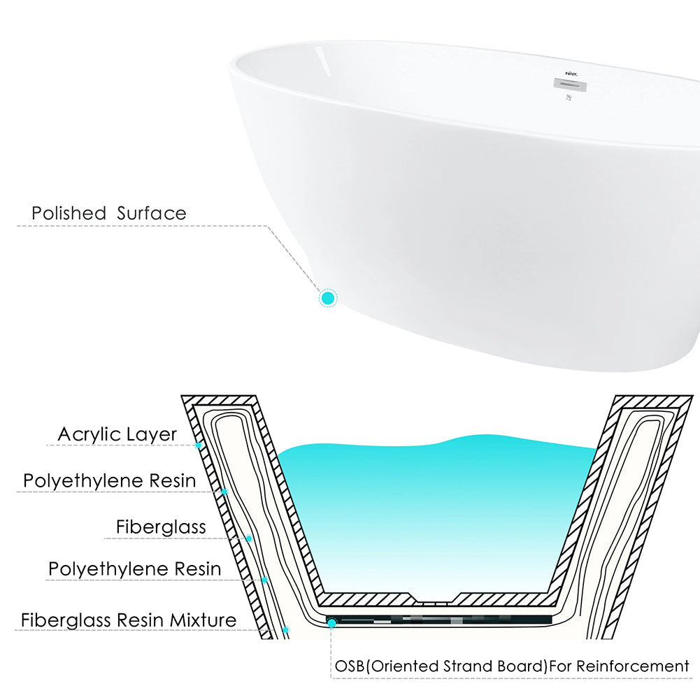 Freestanding Soaking Bathtub