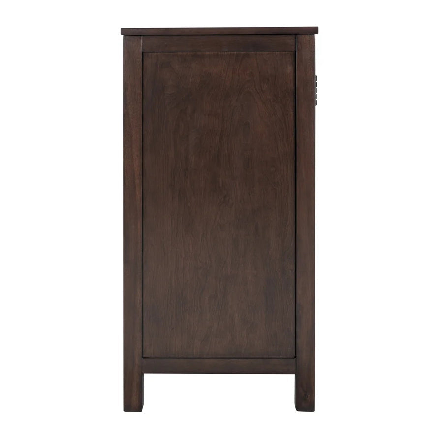 39'' Wide Solid Wood Sideboard Storage Cabinet, Brown