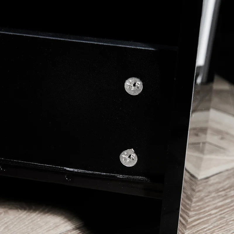 Sideboard Storage Cabinet with LED Ligh, Black