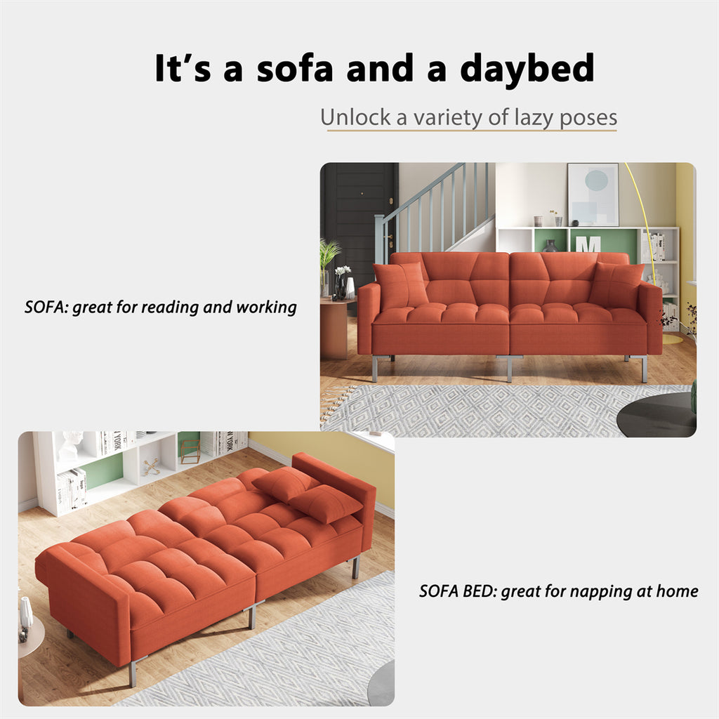 Folding Couch Convertible Sofa Futon