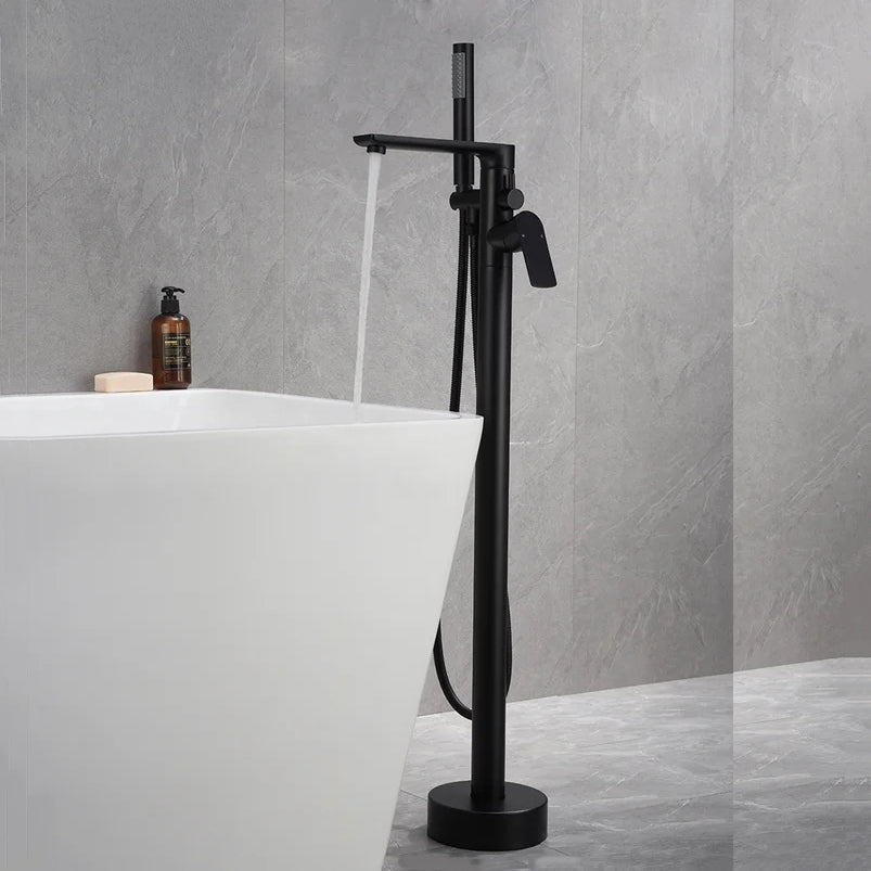 Freestanding Floor Bathtub Faucet with Hand Shower