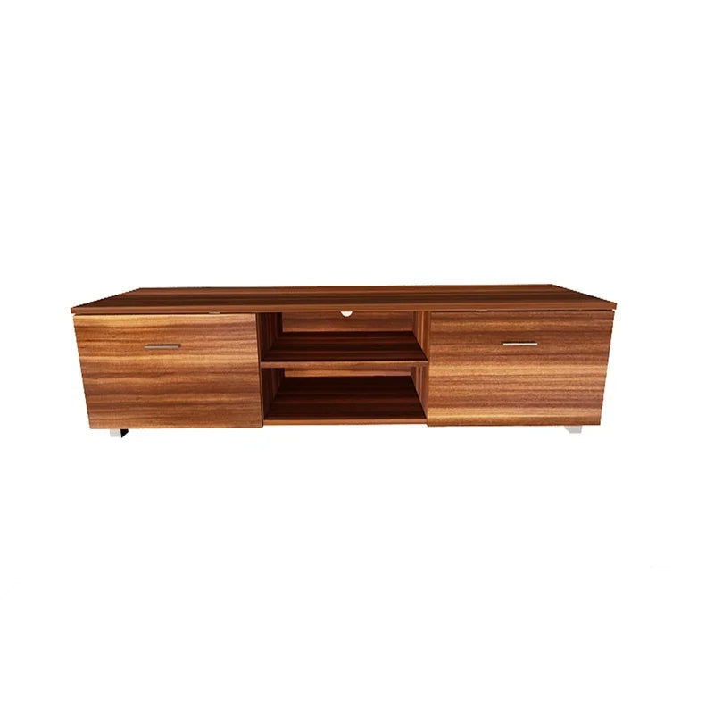 Walnut TV Stand Media Console Table for 70 Inch TV
