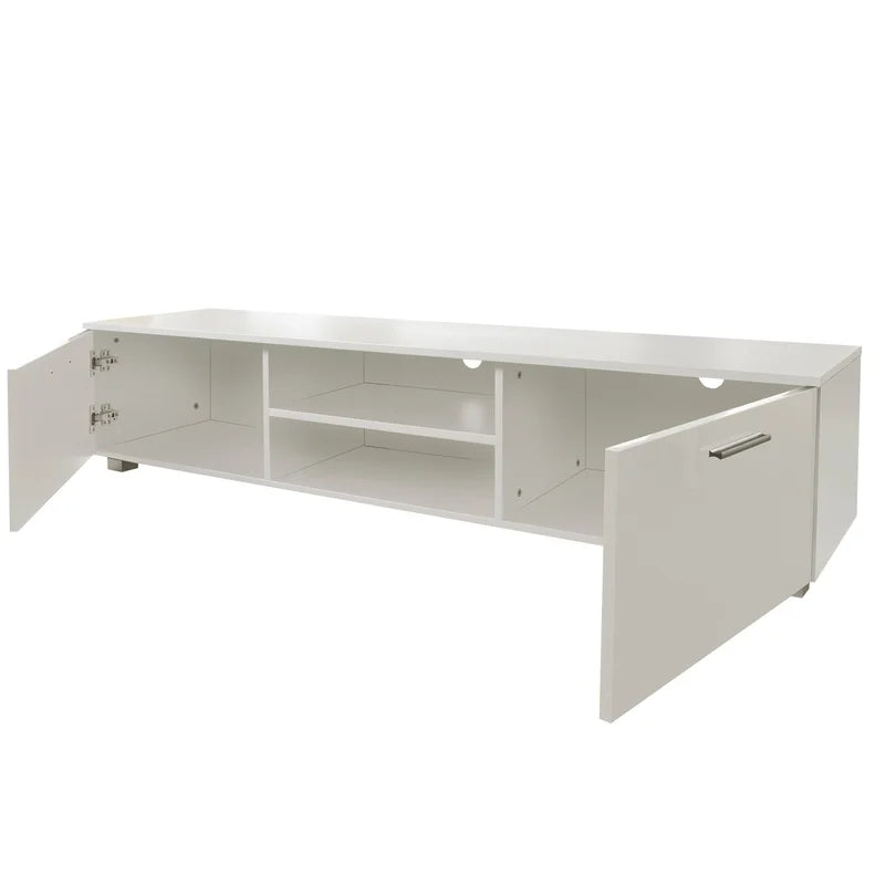 TV Stand Storage Cabinet for 70 Inch TV, White