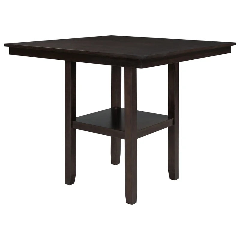 Wooden Counter Height Dining Table, Espresso