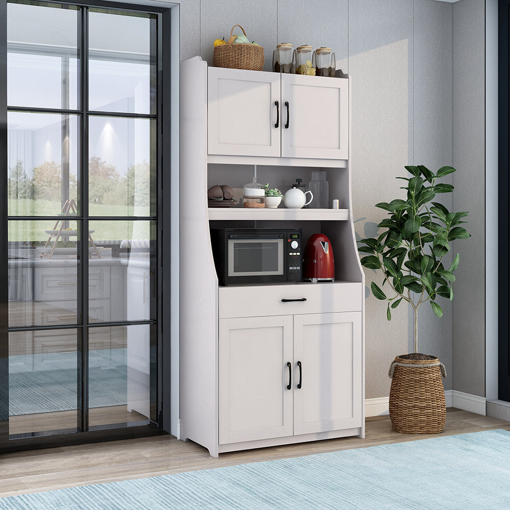 One-body Style Pantry Storage Buffet Cabinet