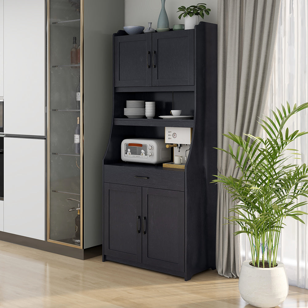 One-body Style Pantry Storage Buffet Cabinet