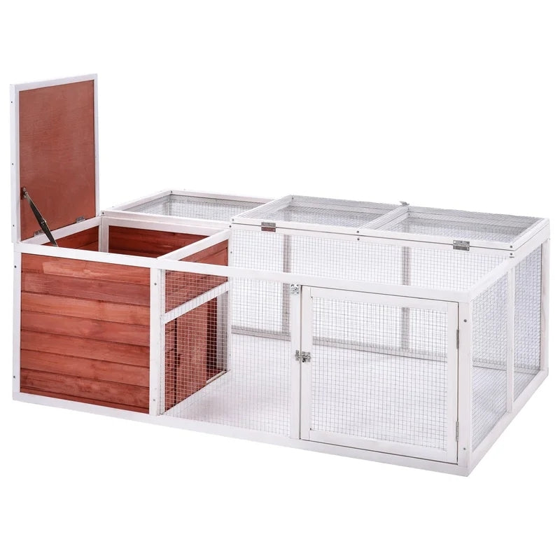 61.8 inches Rabbit Playpen Coop Pet House Small Animal Cage