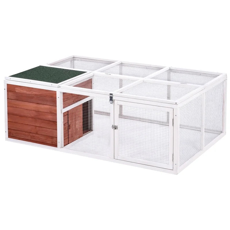 61.8 inches Rabbit Playpen Coop Pet House Small Animal Cage