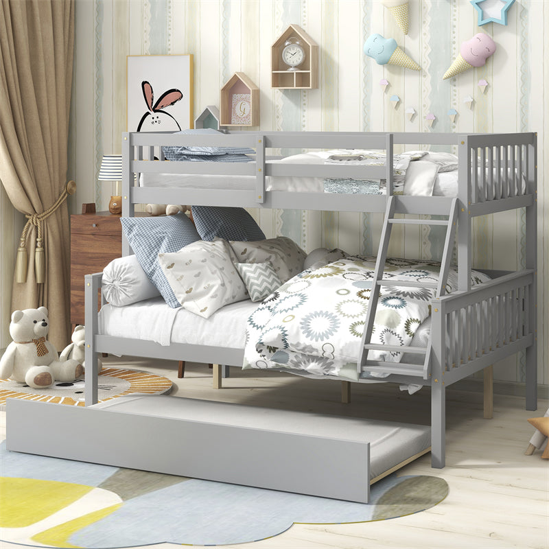 Twin Over Full Bunk Bed with Trundle