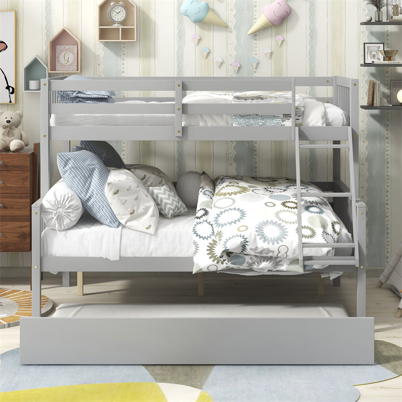 Twin Over Full Bunk Bed with Trundle