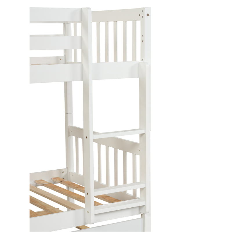 Twin Over Twin Bunk Bed with Trundle