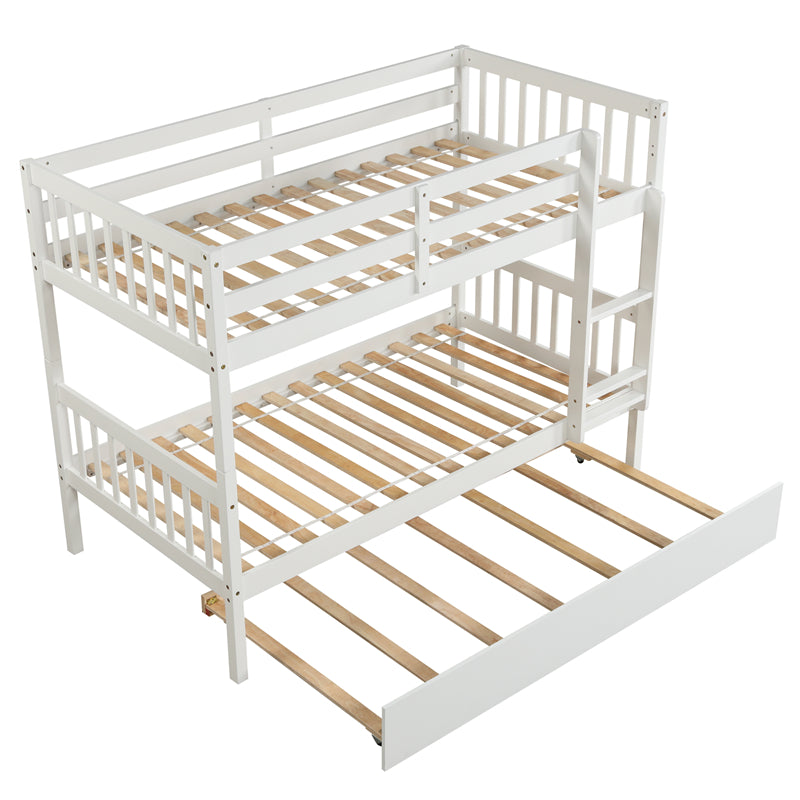 Twin Over Twin Bunk Bed with Trundle