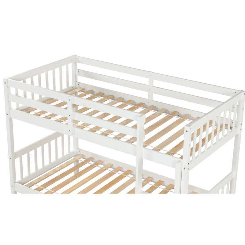 Twin Over Twin Bunk Bed with Trundle