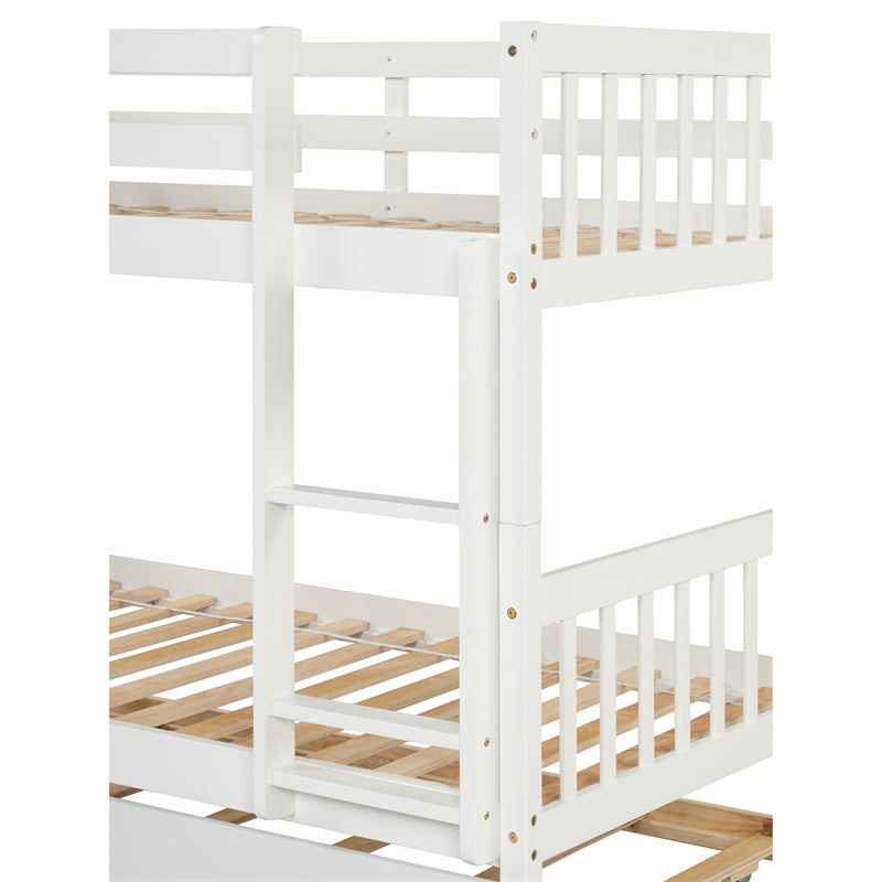 Twin Over Twin Bunk Bed with Trundle