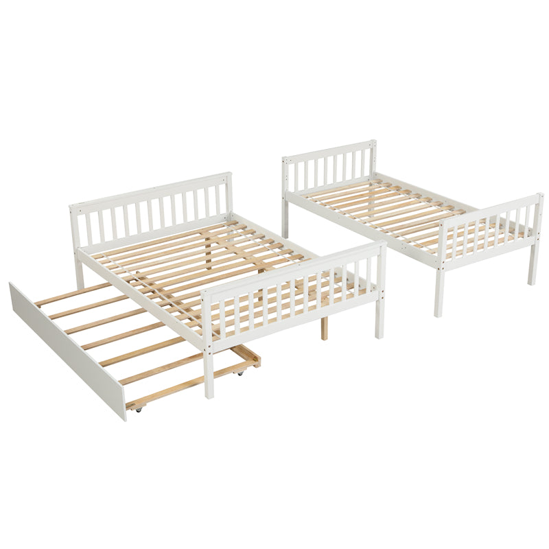 Twin Over Full Bunk Beds with Trundle