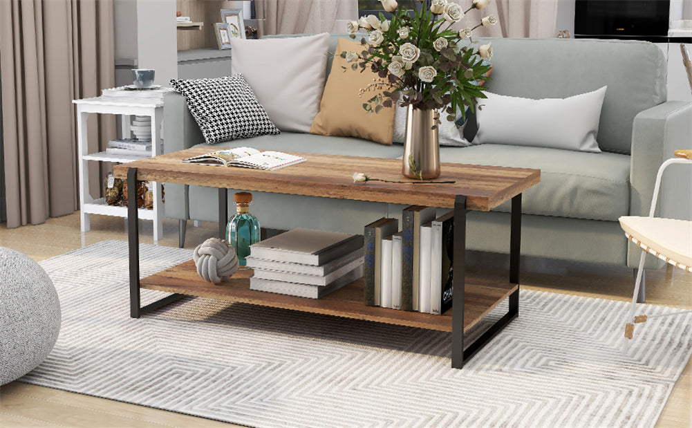 Coffee Table with Storage Shelf