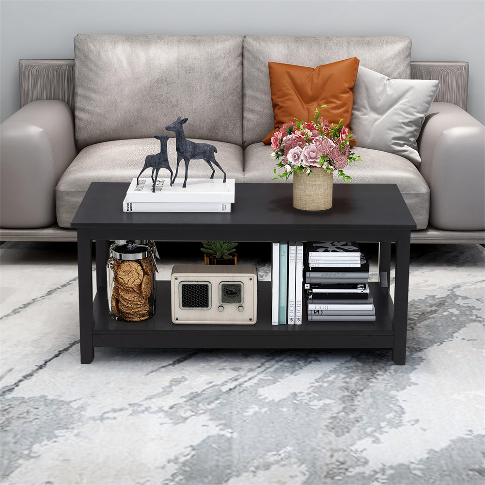 Coffee Table with Storage Shelf