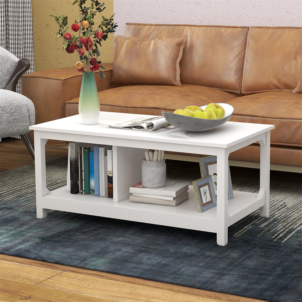 Coffee Table with Storage Shelf