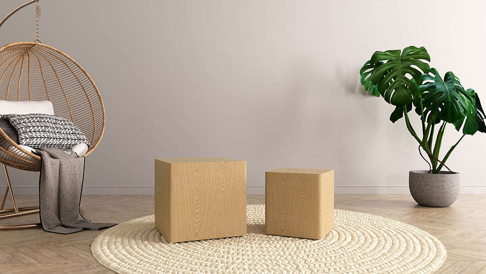 Square Accent Tables Set of 2