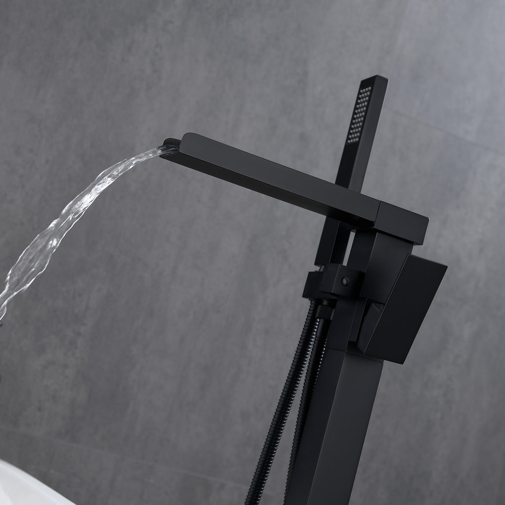 Freestanding Floor Bathtub Faucet with Hand Shower