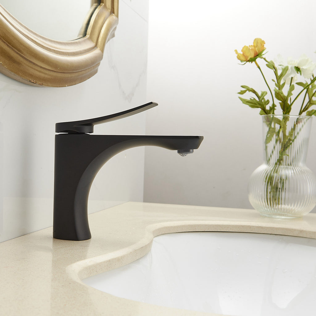 Single Handle Bathroom Faucet With Pop-up Drain