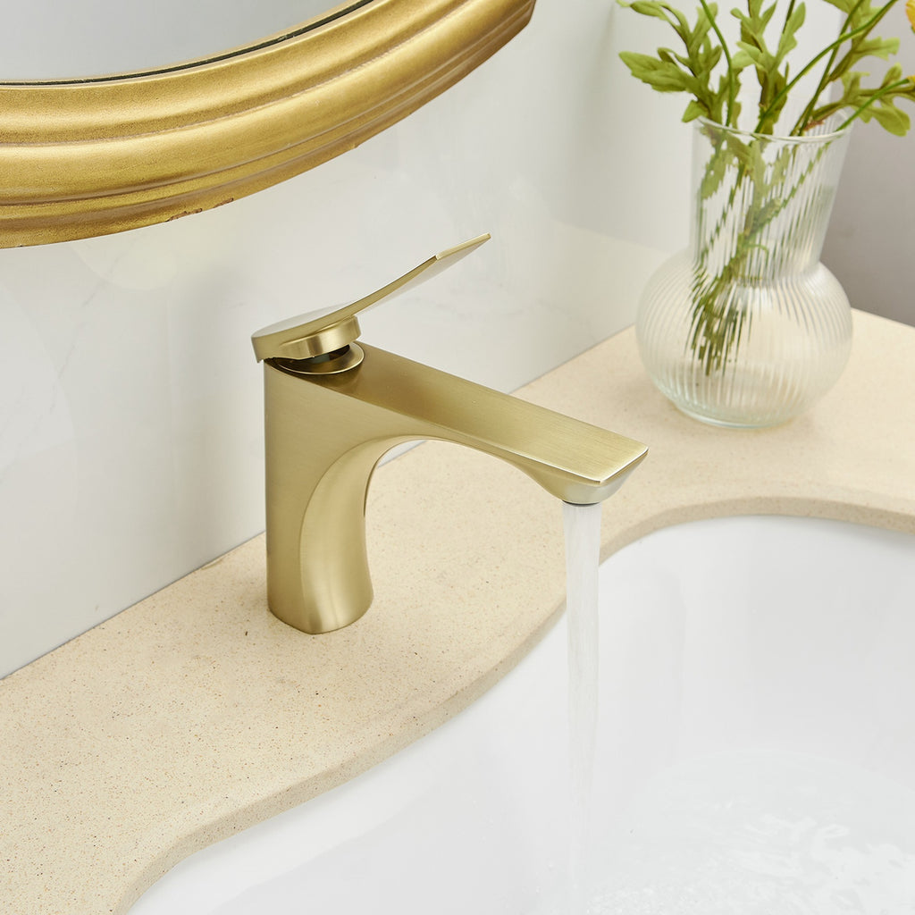 Single Handle Bathroom Faucet With Pop-up Drain