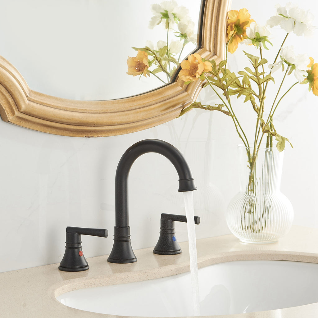 2-Handle Waterfall Bathroom Sink Faucet