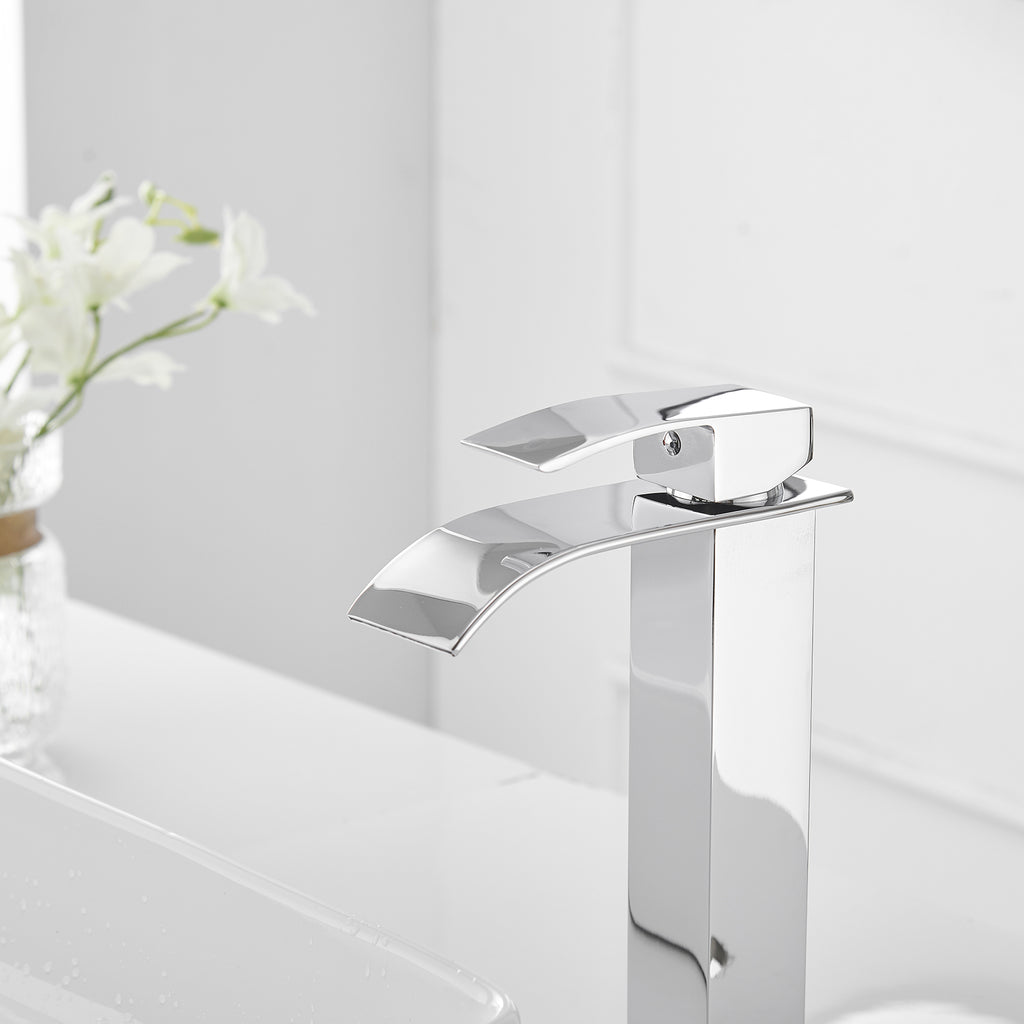 Single Handle Bathroom Faucet With Pop-up Drain