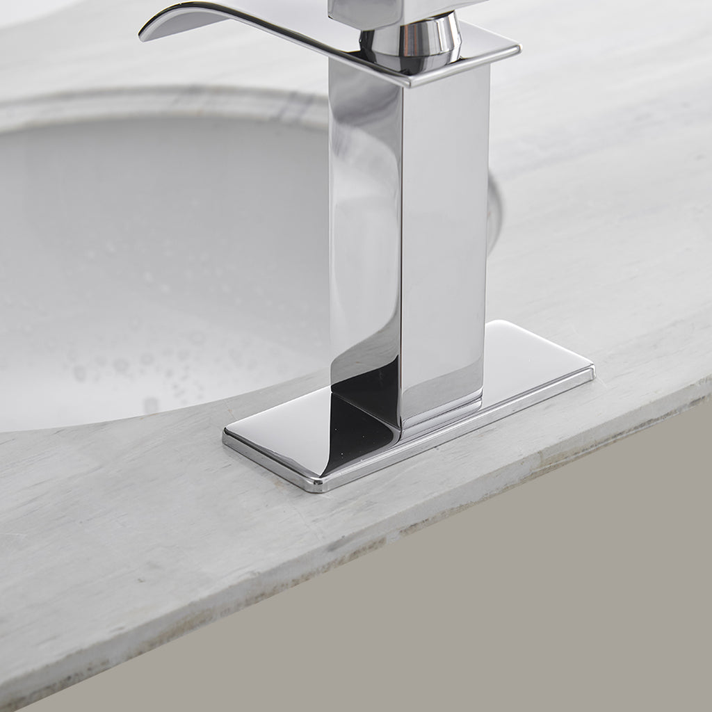 Bathroom Faucet With Pop-Up Drain