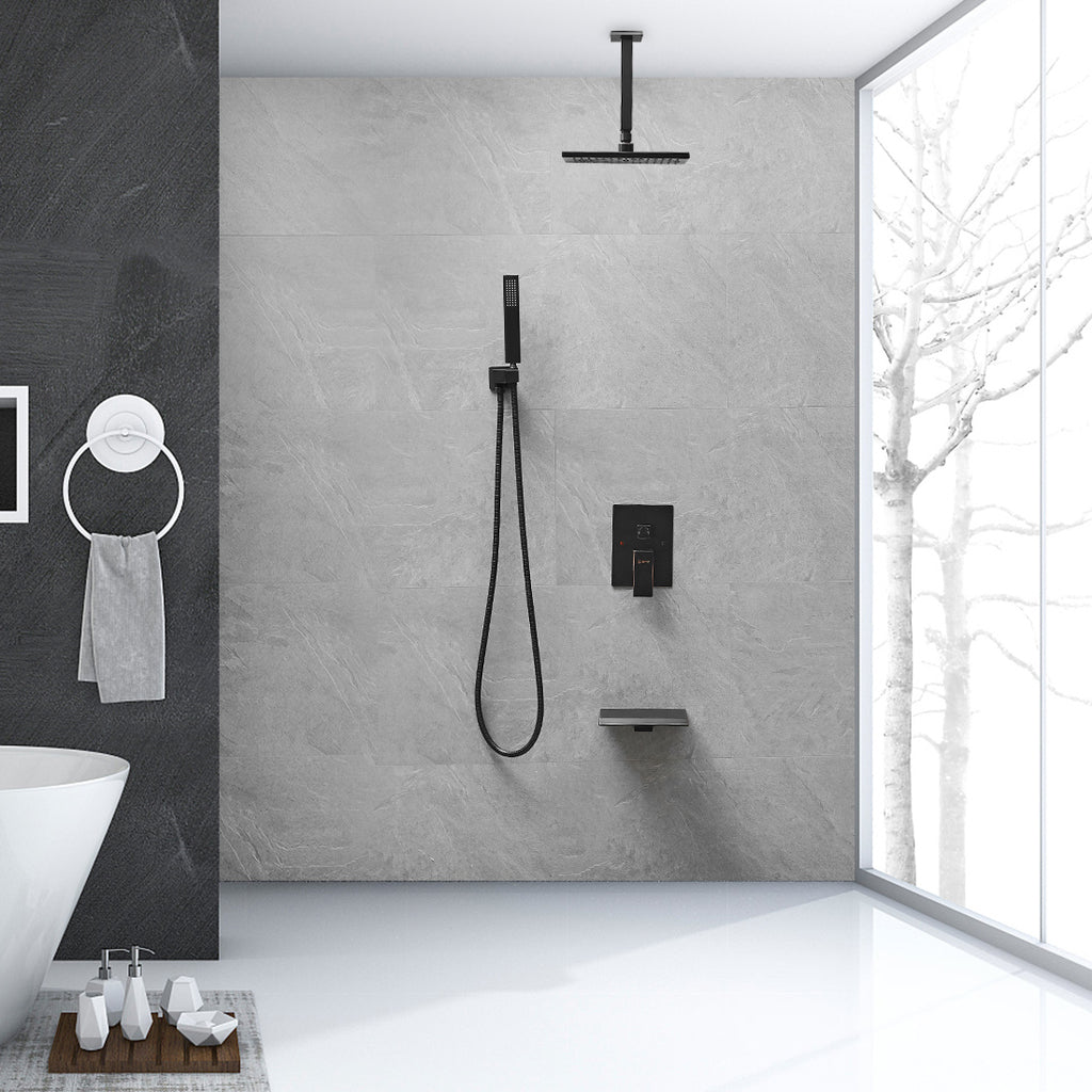 High-Pressure Shower Faucet with Ceiling Shower Heads