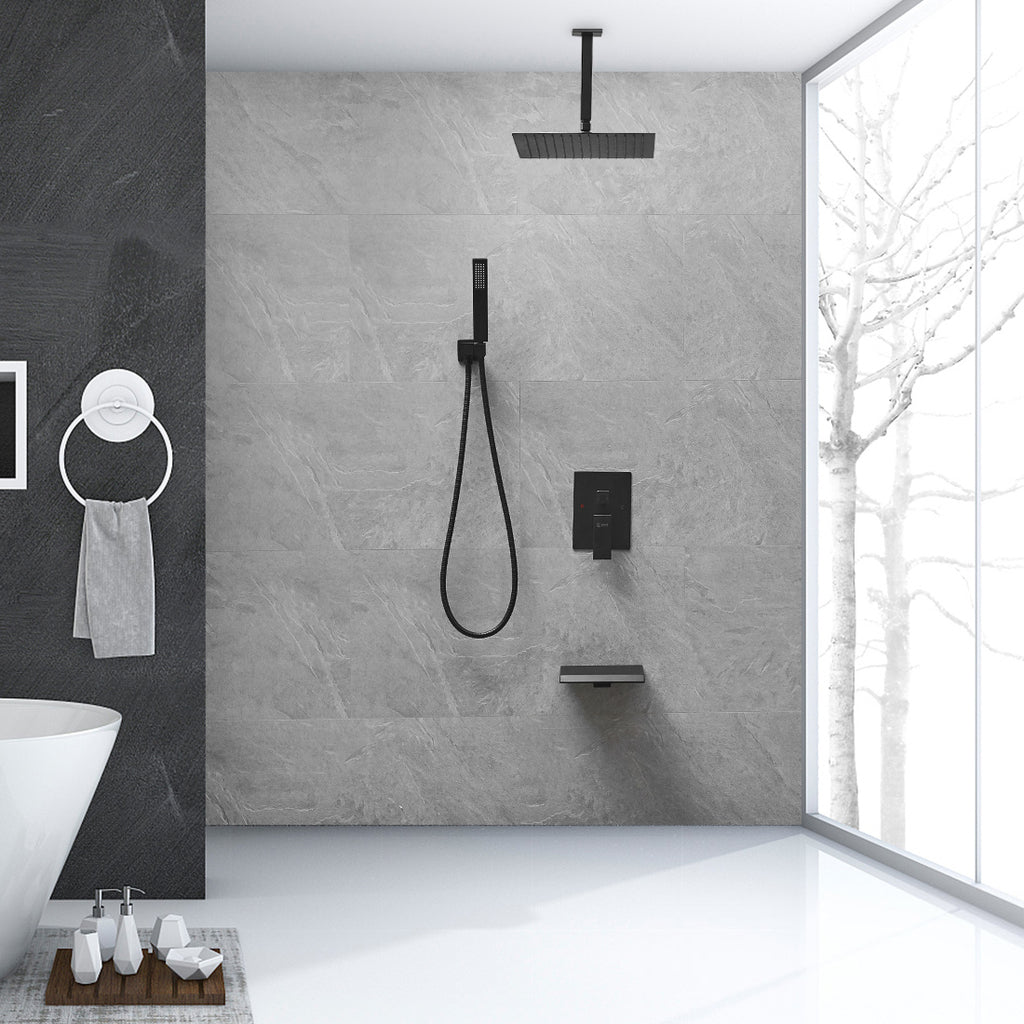 High-Pressure Shower Faucet with Ceiling Shower Heads